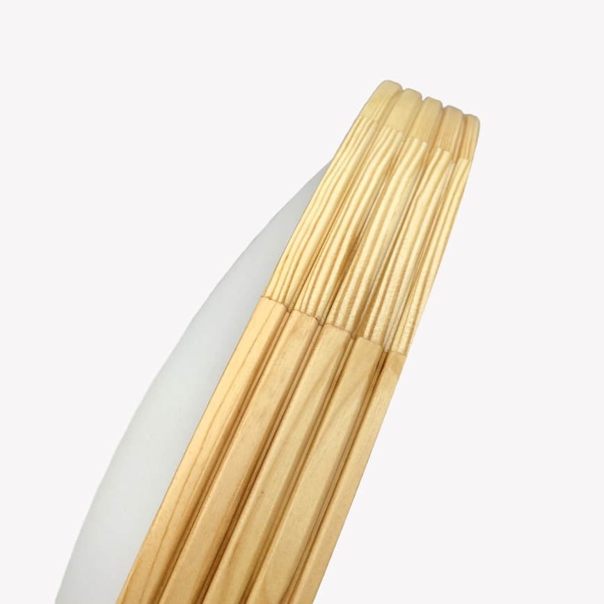 Таванно осветително тяло NATURAL MODERN SLIM 3xE27/15W/230V Ø 47,5 см, в цвят сосна