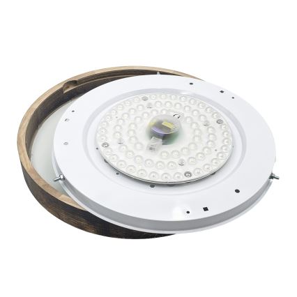 Таванно осветително тяло OAK SLIM 3xE27/15W/230V Ø 47 см дъб/тъмнокафяво