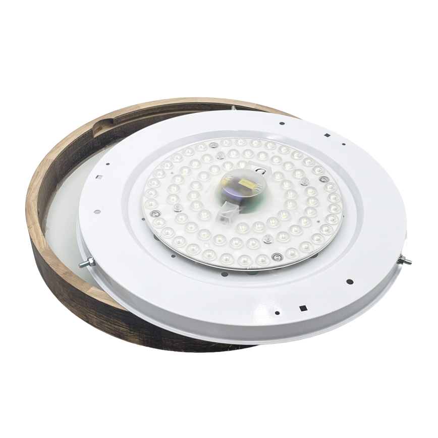 Таванно осветително тяло OAK SLIM 3xE27/15W/230V Ø 47 см дъб/тъмнокафяво
