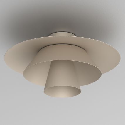 Таванно осветително тяло PLATO 1xE27/15W/230V Ø 32 см бежово