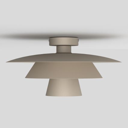Таванно осветително тяло PLATO 1xE27/15W/230V Ø 32 см бежово