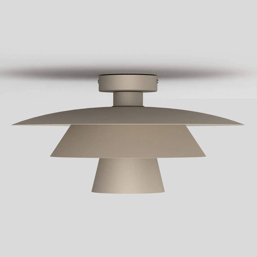 Таванно осветително тяло PLATO 1xE27/15W/230V Ø 32 см бежово