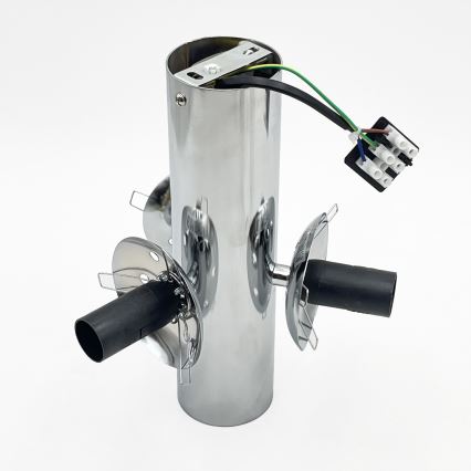 Таванно осветително тяло SFERIO 3xE14/5W/230V, блестящ хром/прозрачно