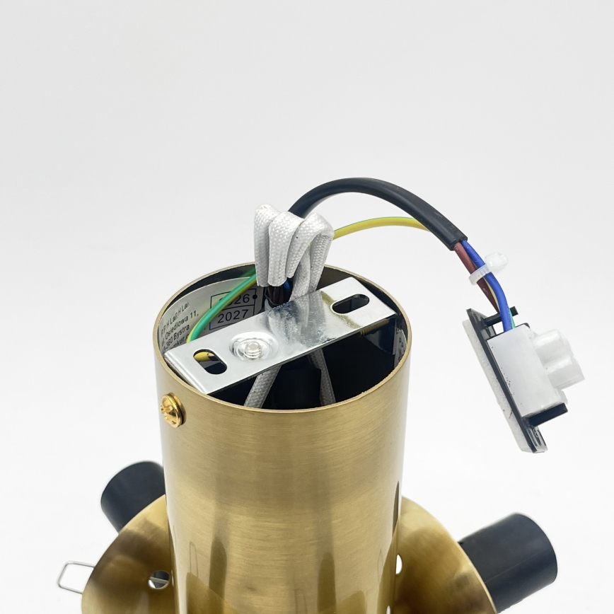 Таванно осветително тяло SFERIO 3xE14/5W/230V месинг/опушено бежово