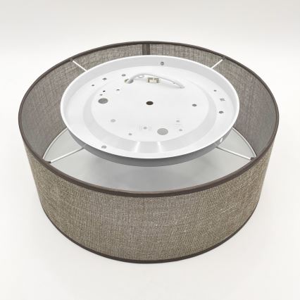 Таванно осветително тяло SIRJA 1xE27/15W/230V Ø 35 cm кафяво
