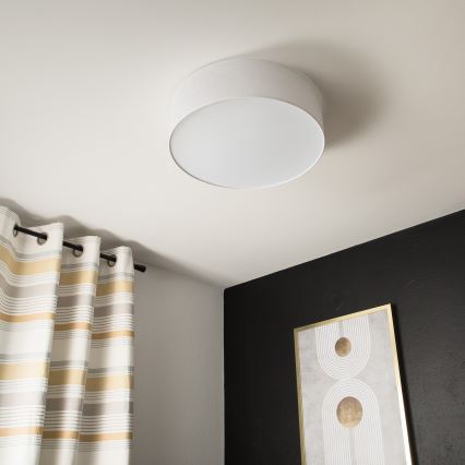 Таванно осветително тяло SIRJA 2xE27/15W/230V, диаметър 45 см, бяло