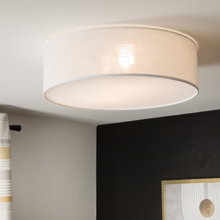 Таванно осветително тяло SIRJA 2xE27/15W/230V, диаметър 45 см, бяло