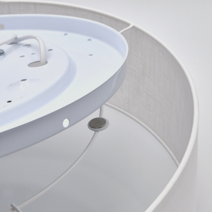 Таванно осветително тяло SIRJA 2xE27/15W/230V, диаметър 45 см, бяло