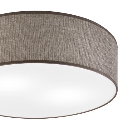 Таванно осветително тяло SIRJA 2xE27/15W/230V диаметър 45 см кафяво