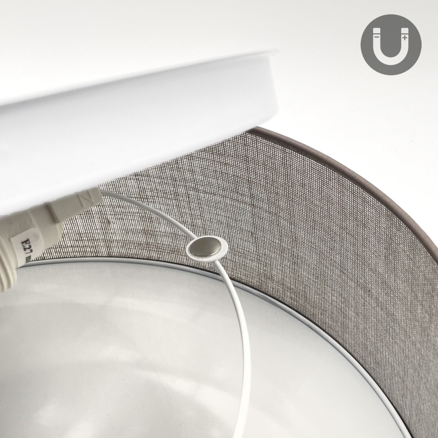 Таванно осветително тяло SIRJA 2xE27/15W/230V диаметър 45 см кафяво