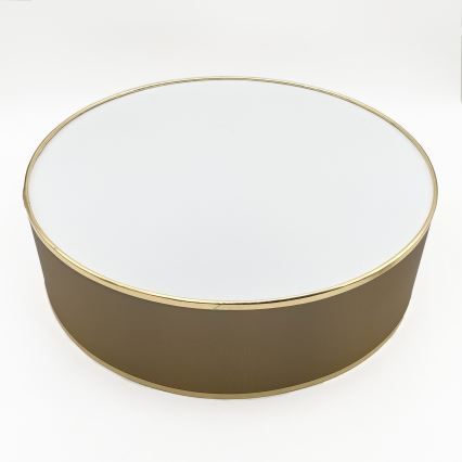 Таванно осветително тяло SIRJA 2xE27/15W/230V Ø 45 см, кафяво/златисто