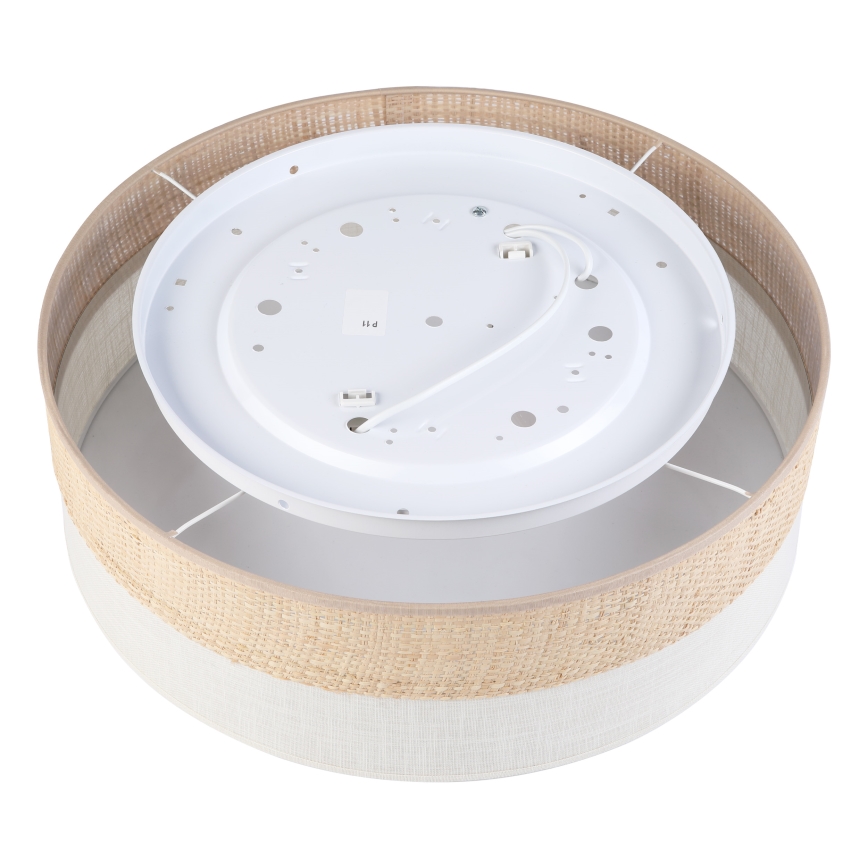 Таванно осветително тяло SIRJA BOHO 2xE27/15W/230V Ø 45 см бежово/кремаво