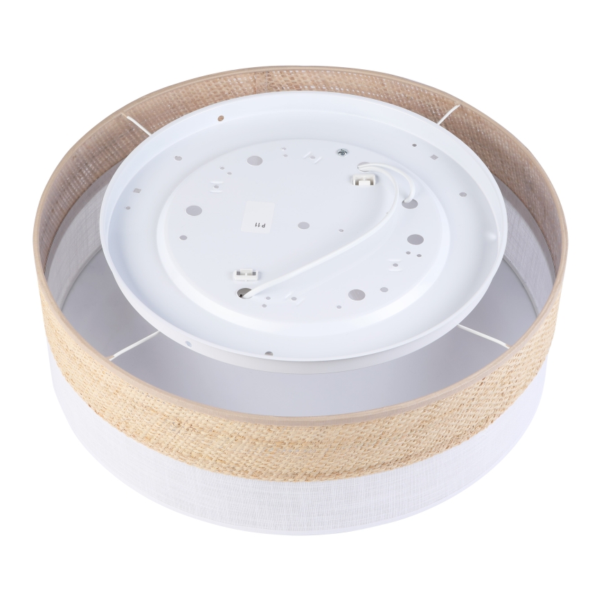 Таванно осветително тяло SIRJA BOHO 2xE27/15W/230V Ø45 см бежово/бяло