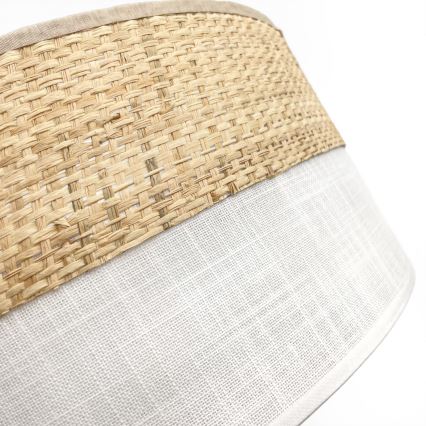 Таванно осветително тяло SIRJA BOHO 2xE27/15W/230V Ø45 см бежово/бяло