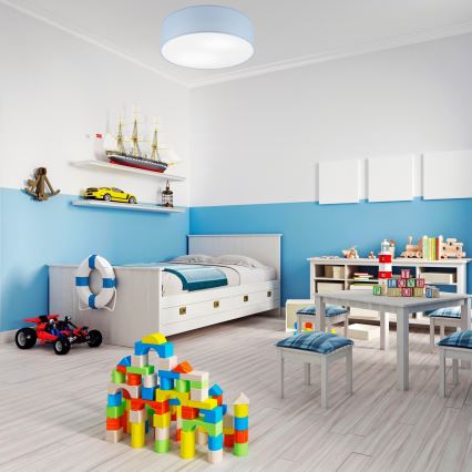 Таванно осветително тяло SIRJA PASTEL 2xE27/15W/230V, диаметър 45 см, синьо