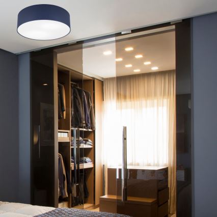 Таванно осветително тяло SIRJA PASTEL 2xE27/15W/230V Ø 45 см тъмносиньо