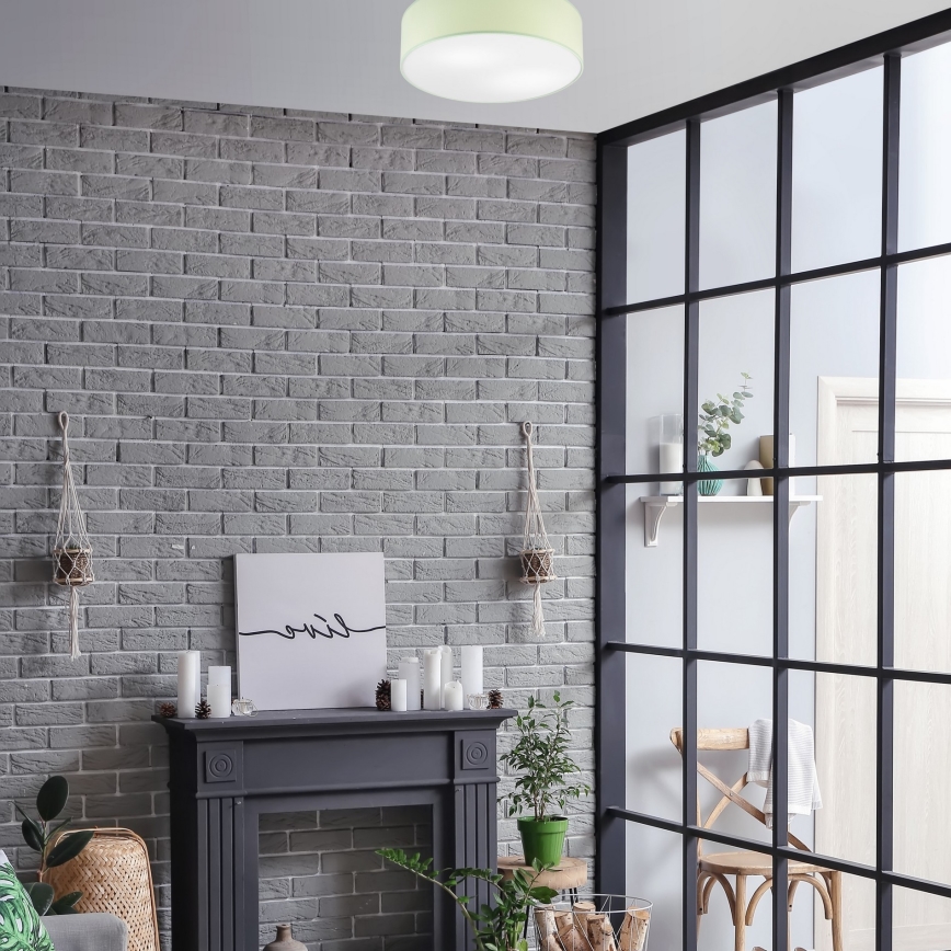 Tavanно осветително тяло SIRJA PASTEL 2xE27/15W/230V Ø 45 см зелено