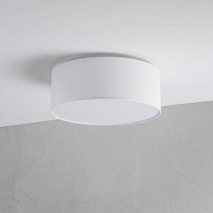 Таванно осветително тяло SIRJA PLISADO 2xE27/15W/230V Ø 35 см бяло