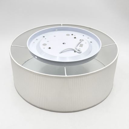 Таванно осветително тяло SIRJA PLISADO 2xE27/15W/230V Ø 35 см бяло