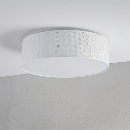 Таванно осветително тяло SIRJA PLISADO 4xE27/15W/230V Ø 45 см бяло