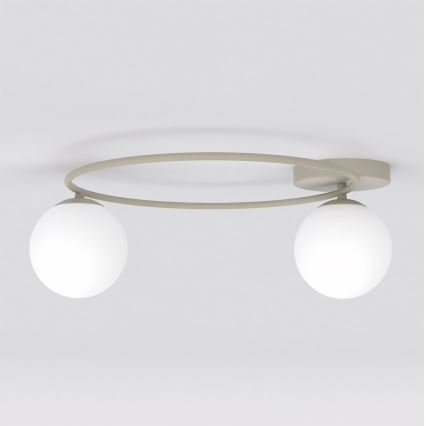 Таванно осветително тяло SOPRA 2xE14/10W/230V бежово/бяло