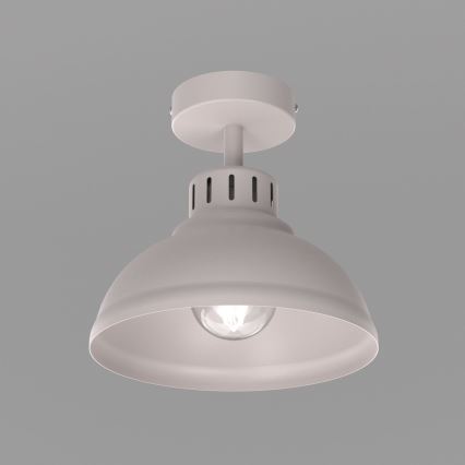 Таванно осветително тяло SVEN 1xE27/15W/230V Ø 21 см кремаво