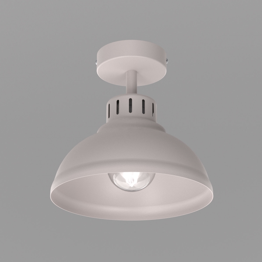 Таванно осветително тяло SVEN 1xE27/15W/230V Ø 21 см кремаво
