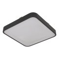 Таванно осветително тяло със сензор WILTON, 2xE27/60W/230V, 33x33 см, антрацит