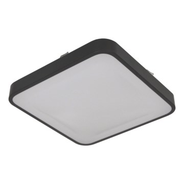 Таванно осветително тяло със сензор WILTON, 2xE27/60W/230V, 33x33 см, антрацит