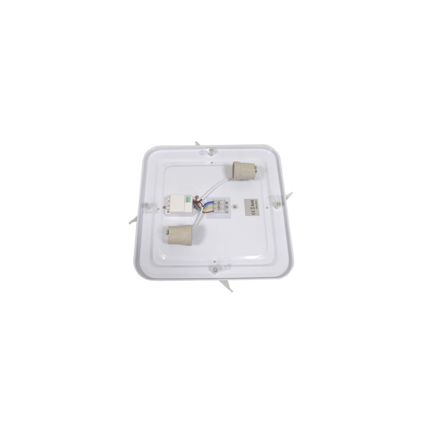 Таванно осветително тяло със сензор WILTON, 2xE27/60W/230V, 33x33 см, антрацит