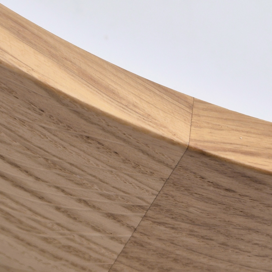 Таванно осветително тяло за баня OAK 3xE27/15W/230V дъб Ø 37 см IP54