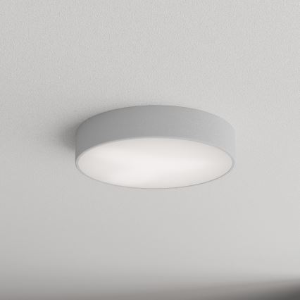 Таванно осветително тяло за баня с датчик CLEO, 3xE27/24W/230V, Ø 40 см, сиво, IP54