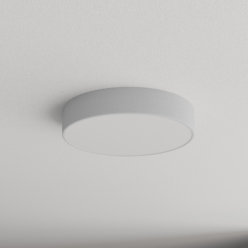 Таванно осветително тяло за баня с датчик CLEO, 3xE27/24W/230V, Ø 40 см, сиво, IP54