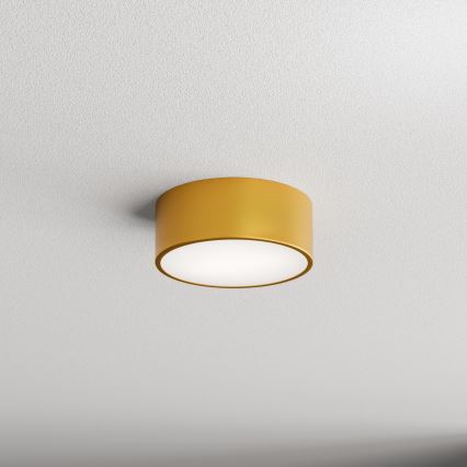 Таванно осветително тяло за баня със сензор CLEO, 1xE27/24W/230V, Ø 20 см, IP54, златисто