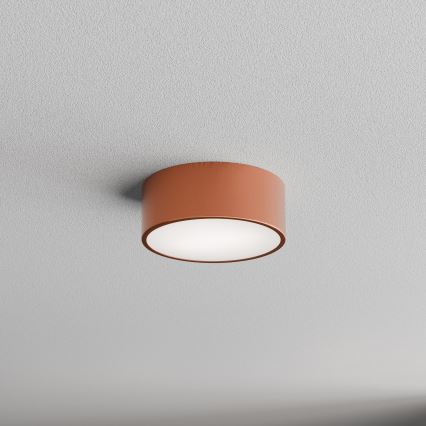 Таванно осветително тяло за баня със сензор CLEO 1xE27/24W/230V Ø20 см IP54 медно