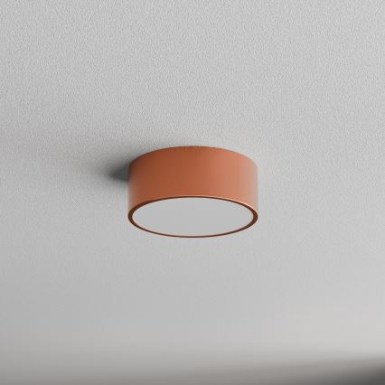 Таванно осветително тяло за баня със сензор CLEO 1xE27/24W/230V Ø20 см IP54 медно