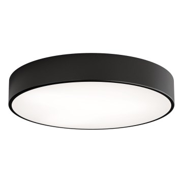 Таванно осветително тяло за баня със сензор CLEO 4xE27/24W/230V Ø 50 см IP54 черно
