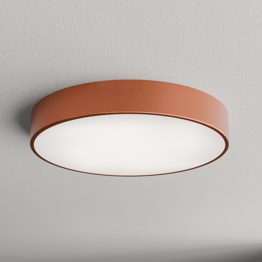 Плафон за баня със сензор CLEO, 4xE27/24W/230V, Ø 50 см, IP54, меден