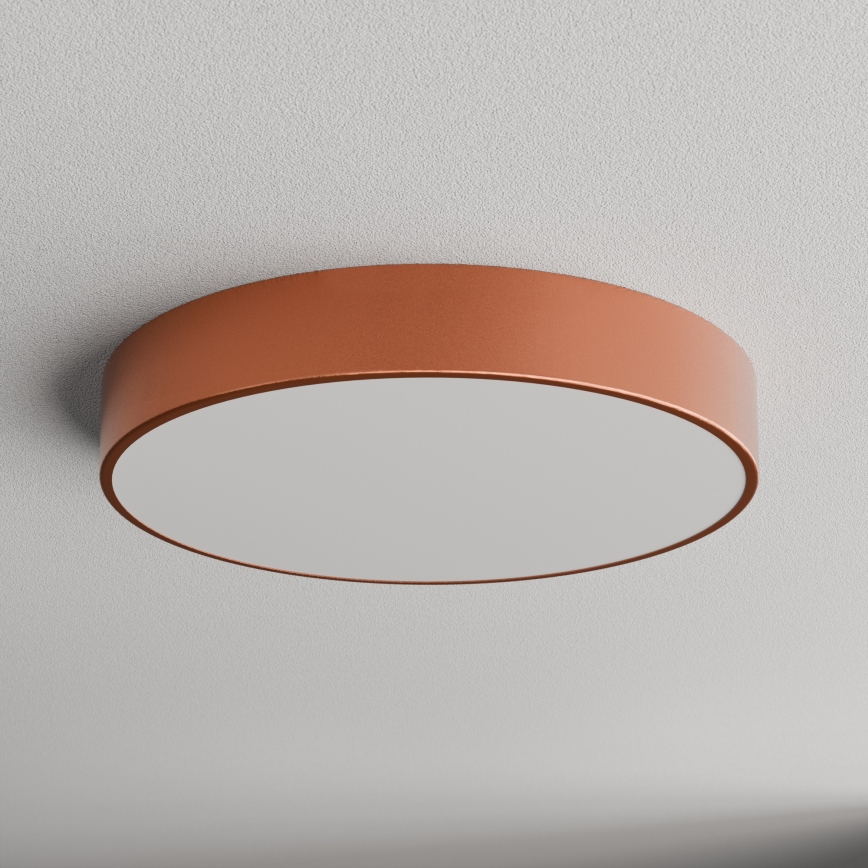 Плафон за баня със сензор CLEO, 4xE27/24W/230V, Ø 50 см, IP54, меден