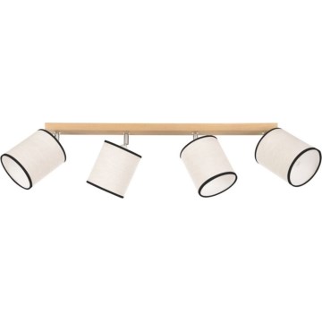 Таванно спот осветително тяло BOHO 4xE27/25W/230V, цвят дъб