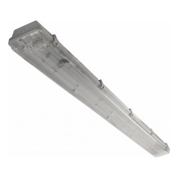 Техническо флуоресцентно осветително тяло 2xG13/36W/230V 120 cm IP65 сиво