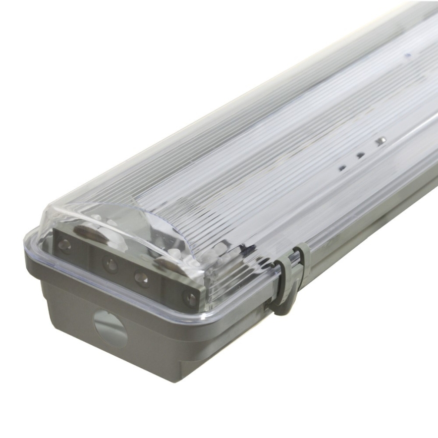 Техническо флуоресцентно осветително тяло 2xG13/36W/230V 120 cm IP65 сиво
