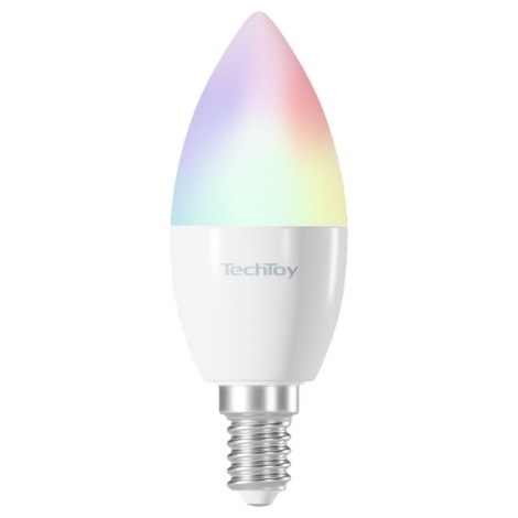 TechToy - LED RGB Смарт димируема крушка E14/4,4W/230V 2700-6500K Wi-Fi