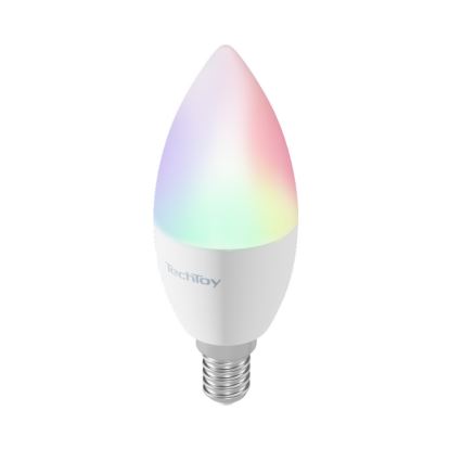 TechToy - LED RGB Смарт димируема крушка E14/4,4W/230V 2700-6500K Wi-Fi