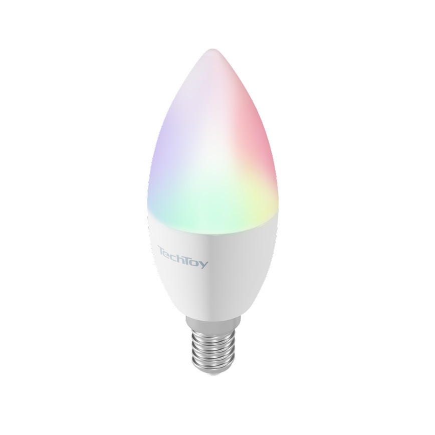 TechToy - LED RGB Смарт димируема крушка E14/4,4W/230V 2700-6500K Wi-Fi