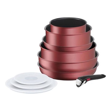Tefal - 10-частов комплект кухненски съдове INGENIO DAILY CHEF, меден