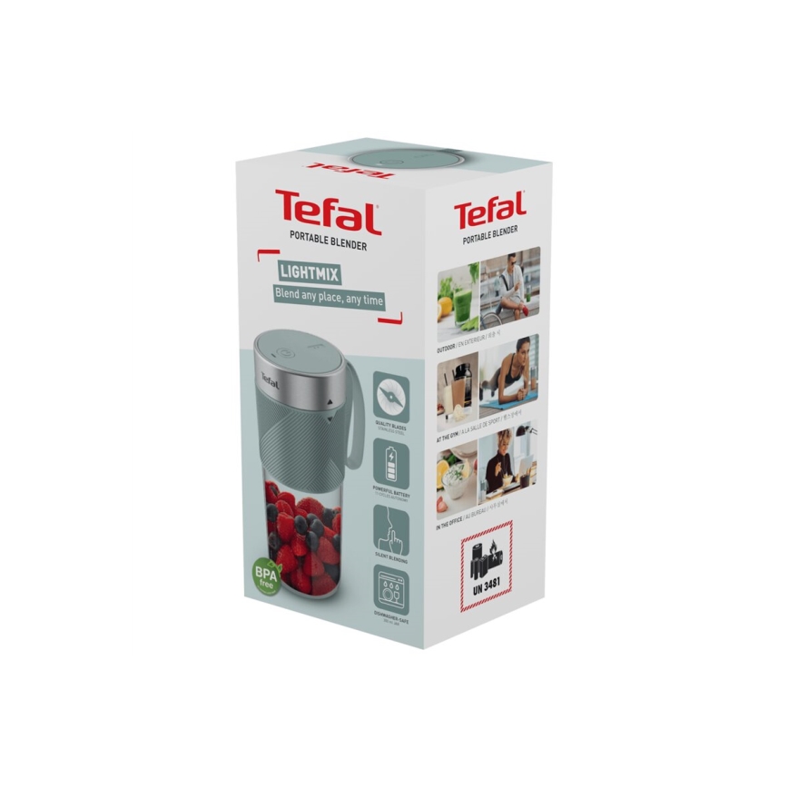 Tefal - Блендер за смути BLENDFORCE 50W/5V 1200 mAh мента