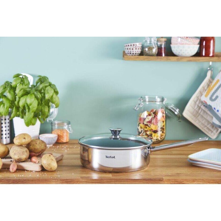 Tefal - Дълбок тиган с капак COOK EAT 24 см