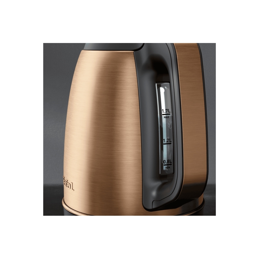 Tefal - Електрическа кана COPPERTINTO 1,7 l 2400W/230V