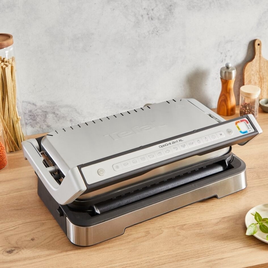 Tefal - Електрически грил OPTIGRILL 2в1 2000W/230V